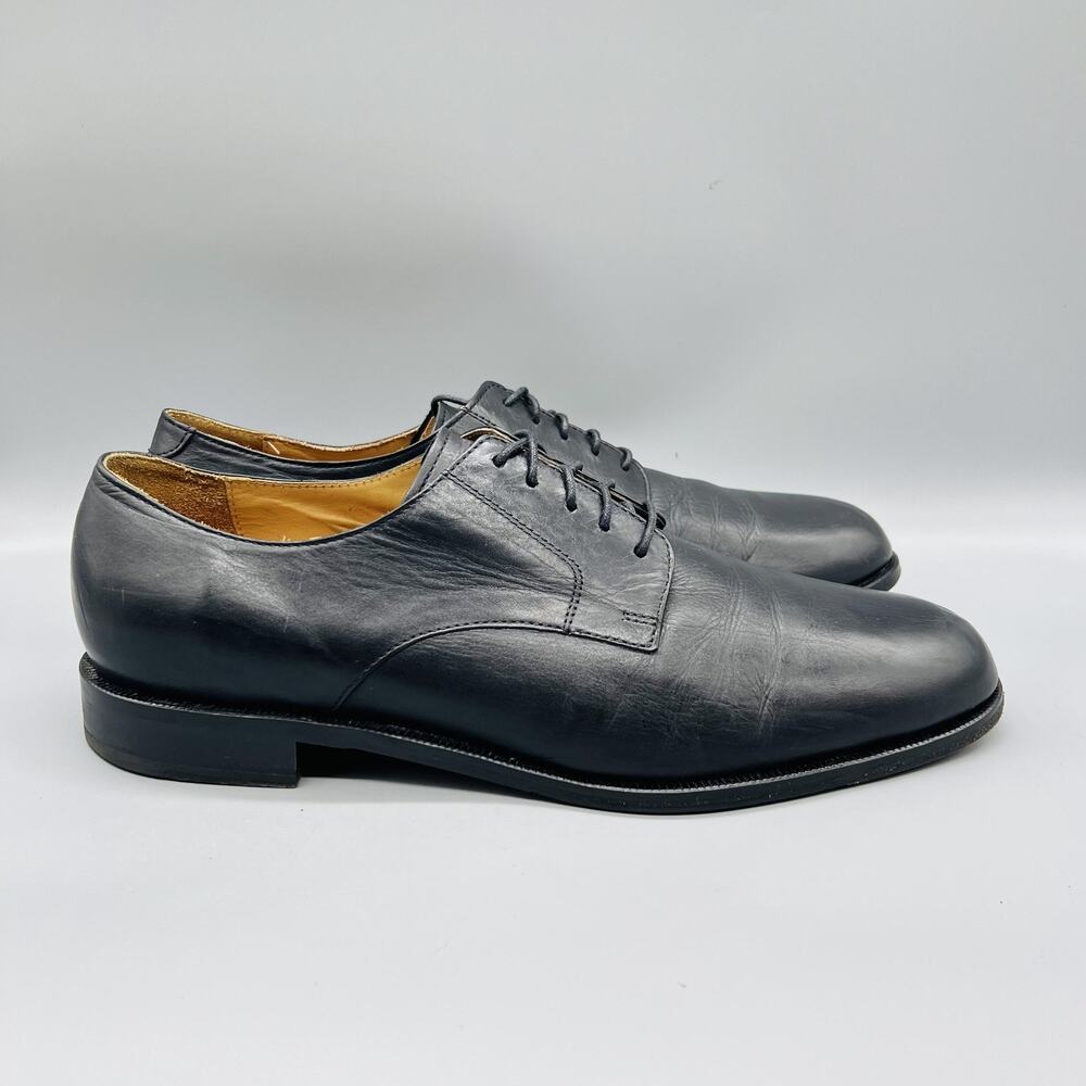 Cole Haan Shoes Mens 13 Black Leather Grand OS Derby Oxford Dress Round Toe